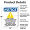 Signmission Food Allergy Notice, 12 in W x Rectangle, Aluminum OS-2PACK-NS-A-1218-V-12813 - alternate 5